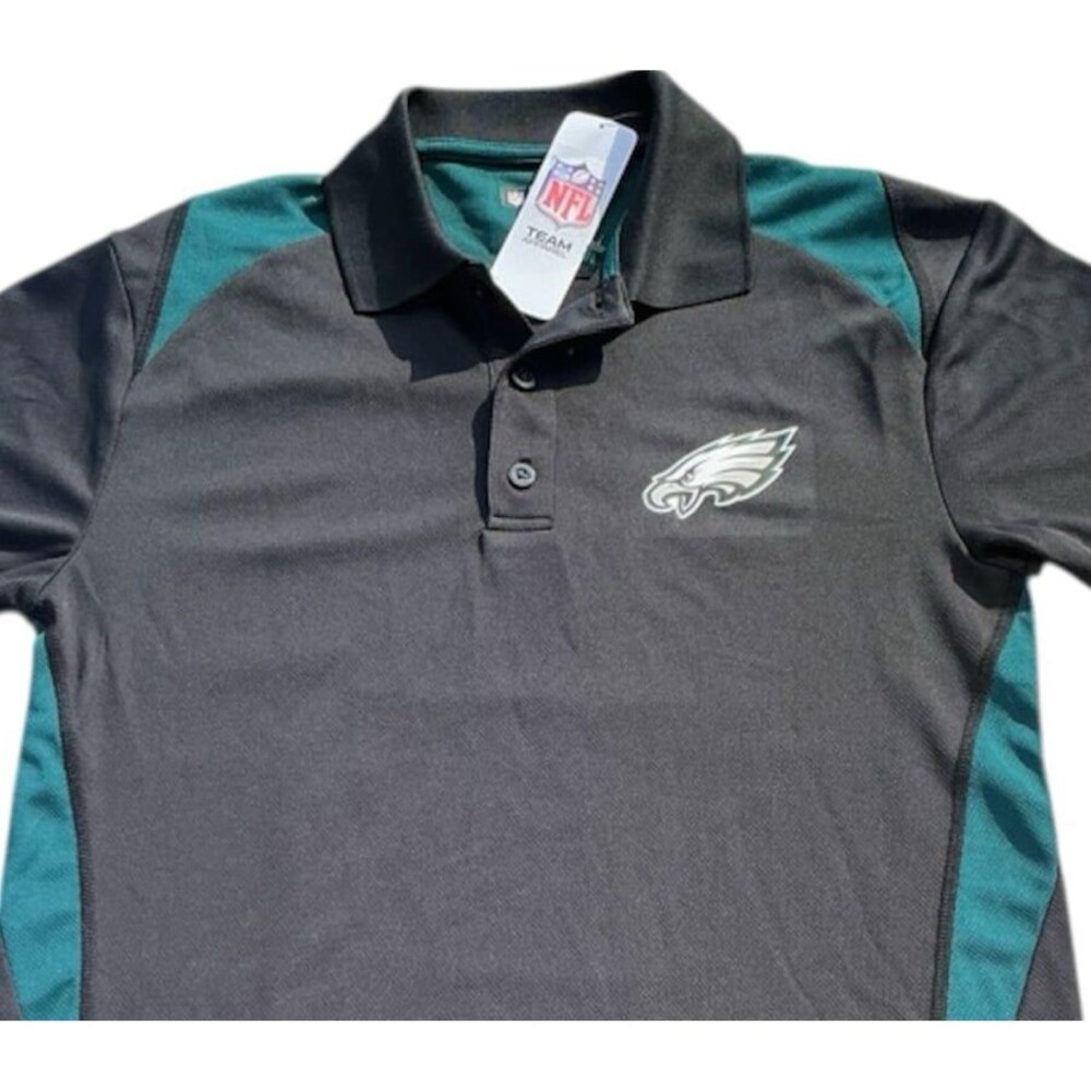 PHILADELPHIA EAGLES NFL Football Team Apparel Short Sleeve Polo Shirt NEW